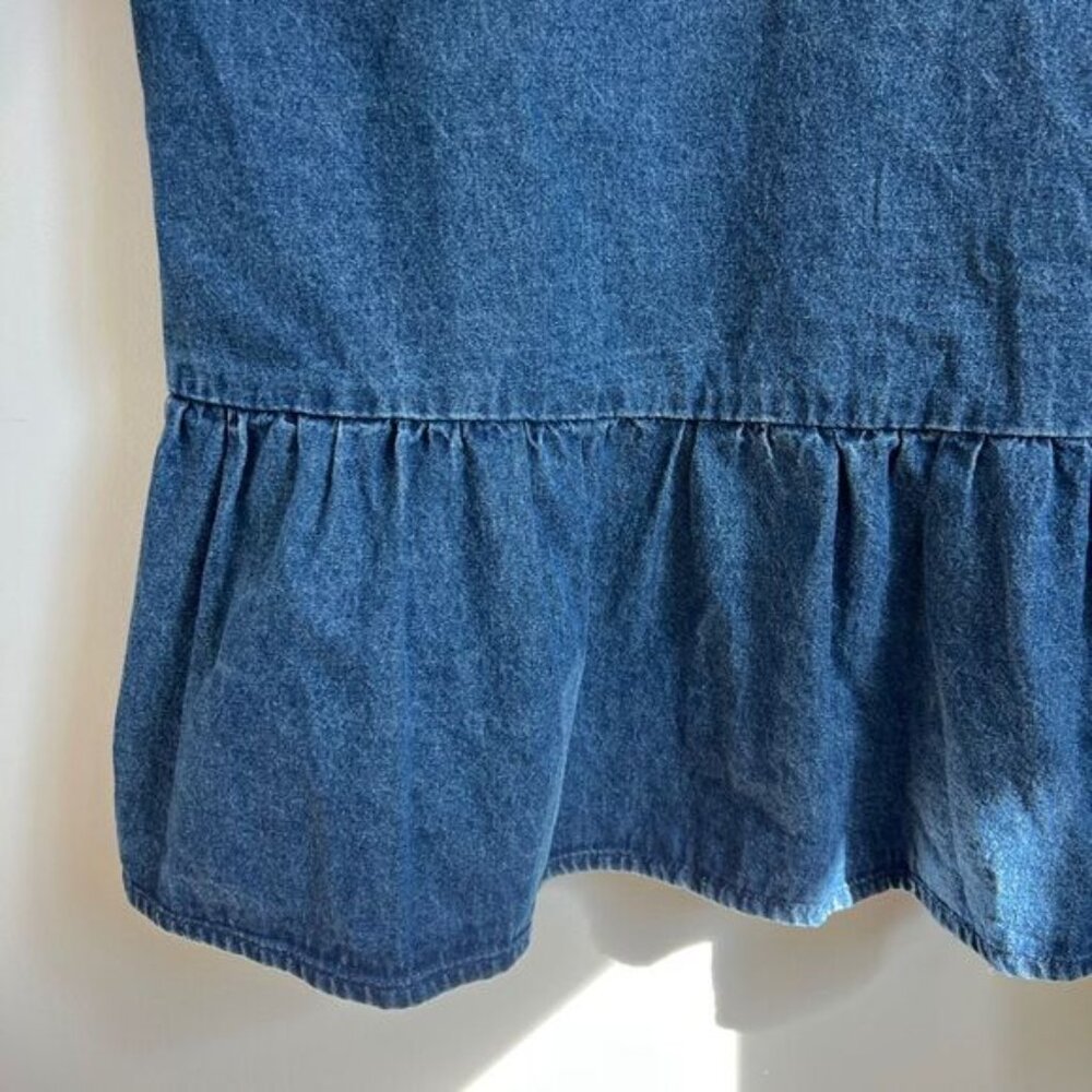 Blue Denim Midi Dress - Picture 12 of 14